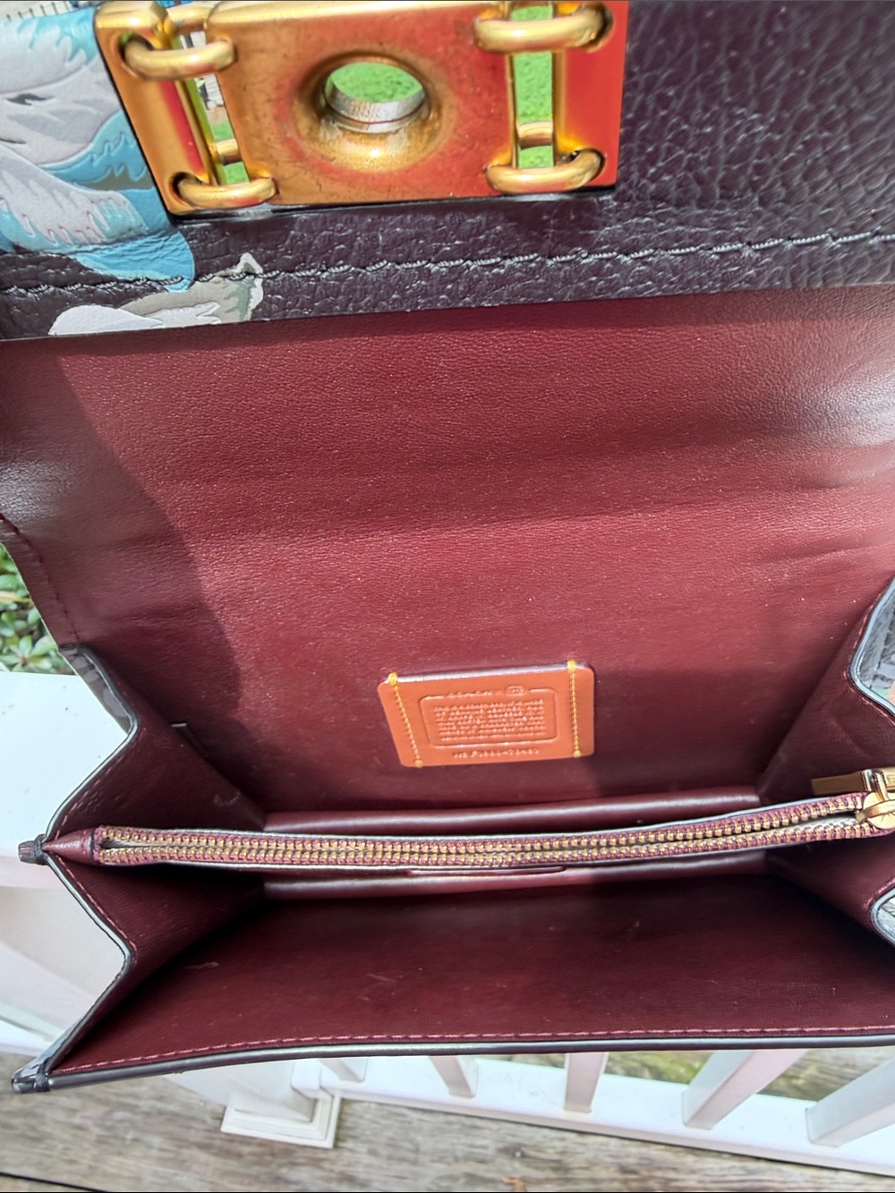 Coach Vintage Troupe Crossbody Kaffe Fassett Collaboration Bag RARE; added TAG - Picture 11 of 17